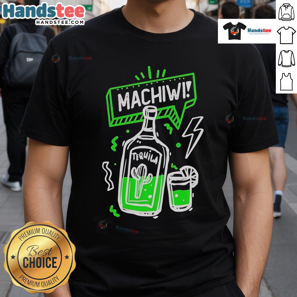 Official Christian Nodal Machiwi Tequila T-Shirt featuring vibrant design and logo, perfect for fans of the artist.