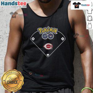 Official Cincinnati Reds x Pokemon Go ballpark tank top featuring vibrant graphics and a stylish design for fans.