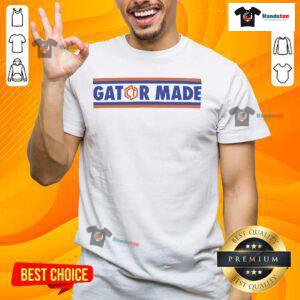 Official Clifford Taylor IV Gator Made T-Shirt featuring a vibrant design and comfortable fit, perfect for fans and casual wear.