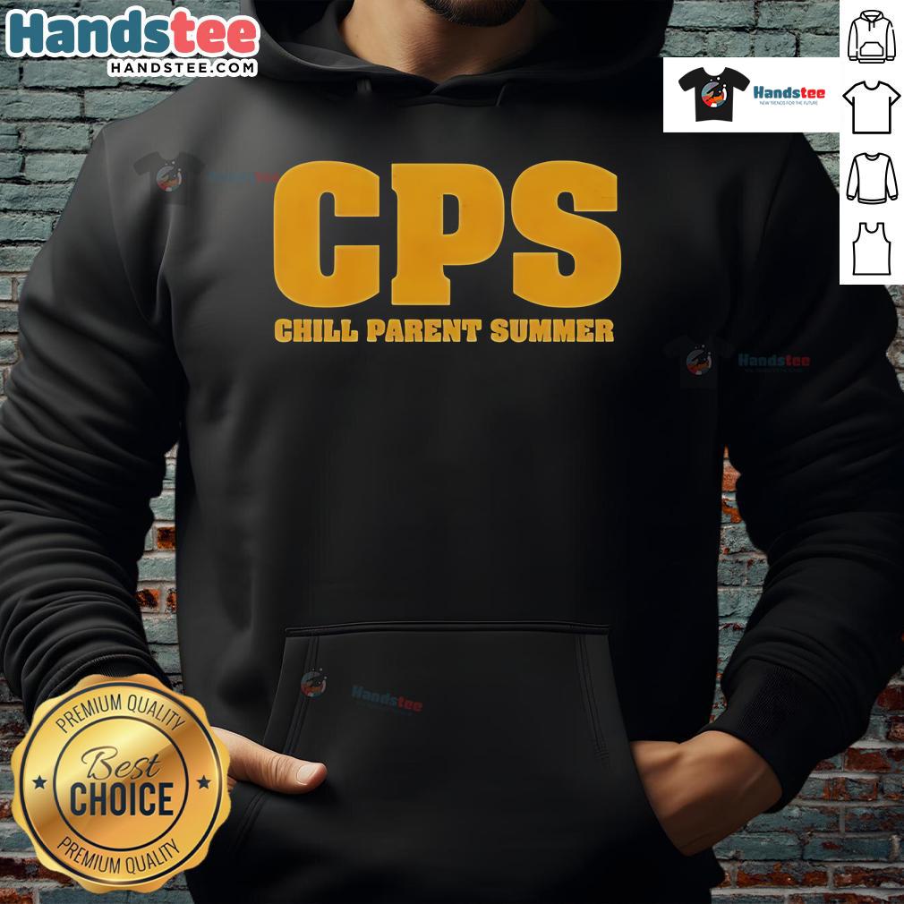 Official CPS Chill Parent Summer Hoodie featuring a stylish design, perfect for summer outings and casual wear.