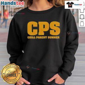 Cozy Official CPS Chill Parent Summer Sweatshirt in soft fabric, perfect for casual summer outings and relaxation.