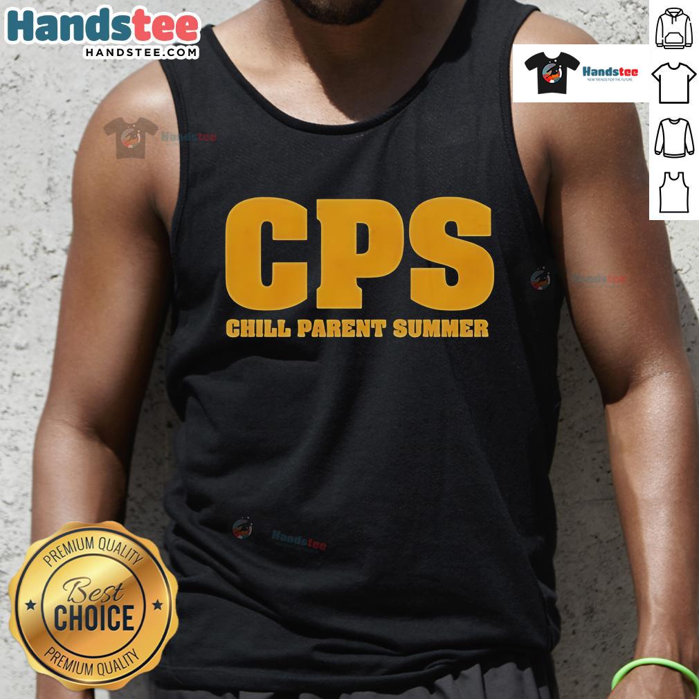 Official CPS Chill Parent Summer Tank Top in vibrant colors, perfect for relaxed summer outings and casual wear.