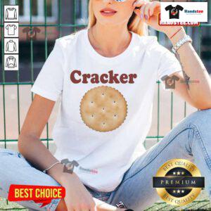 Official Cracker Biscuit Ladies Tee featuring a stylish design, perfect for casual wear and showcasing your love for snacks.