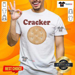 Alt Text: Official Cracker Biscuit T-Shirt featuring a playful design and vibrant colors, perfect for snack lovers.