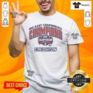 Alt Text: Official Creighton Bluejays Big East Conference Champions 2025 Jeep T-Shirt featuring team logo and championship design.