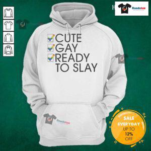 Official Cute Gay Ready to Slay Hoodie in vibrant colors, perfect for showcasing pride and style.
