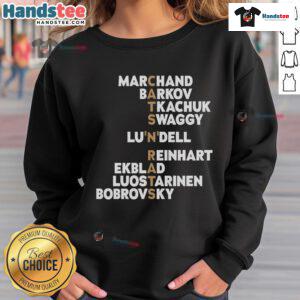 Official Florida Panthers Player Names Cats Add Rats Sweatshirt featuring team logo and player names for fans.