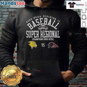 Official Franklin Pierce University vs Felician University 2025 NCAA Division II Baseball Super Regional Hoodie design.
