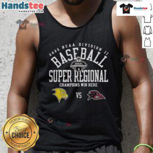 Official Franklin Pierce University vs Felician University 2025 NCAA Division II Baseball Super Regional tank top design.