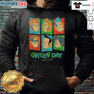 Alt Text: Official Green Day Saviors Tour 2025 hoodie featuring the full band, perfect for fans and concert enthusiasts.
