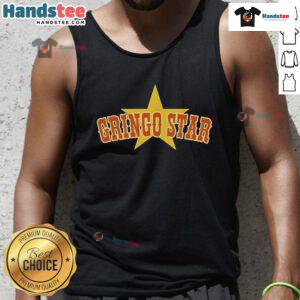Official Gringo Star Tank Top featuring vibrant graphics, perfect for summer outings and music festivals.