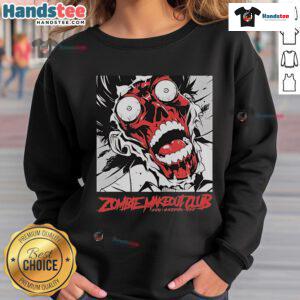 Alt Text: Official Head Zombie Makeout Club Sweatshirt featuring a unique graphic design on a cozy, stylish pullover.