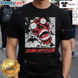 Official Head Zombie Makeout Club T-Shirt featuring a unique graphic design for fans of quirky, horror-themed apparel.