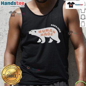Official Human Made Harajuku Exclusive Polar Bear 2025 Tank Top featuring unique graphic design and vibrant colors.