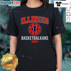 Official Illinois Urbana-Champaign Basketball ET 2025 Ladies Tee in vibrant colors, perfect for fans and casual wear.