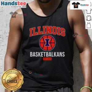 Official Illinois Urbana-Champaign Basketball ET 2025 tank top featuring bold team colors and logo for fans.