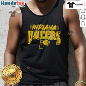 Official Indiana Pacers Trent Tank Top featuring team colors and logo, perfect for game day and casual wear.