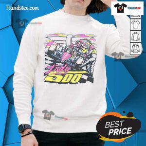 Official Indy 500 Neon 25 Sweatshirt featuring vibrant neon graphics perfect for race fans and collectors.