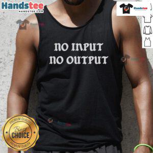 Official Joe Strummer No Input No Output Tank Top featuring bold graphic design, perfect for music fans and casual wear.