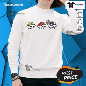 Cozy Official Mario Shell Character Sweatshirt featuring iconic game graphics, perfect for fans and gamers alike.