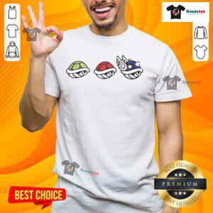 Official Mario Shell Character T-Shirt featuring vibrant graphics of Mario's iconic shell design on a stylish tee.