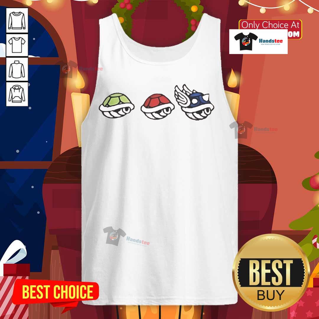 Official Mario Shell character tank top featuring vibrant colors and iconic design, perfect for fans of the Mario franchise.
