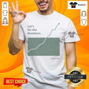 Official Marketplace Let's Do The Numbers T-Shirt featuring a bold graphic design and vibrant colors for casual wear.