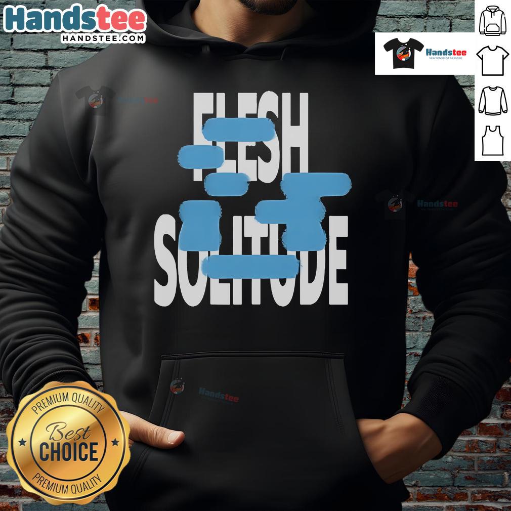 Official Narrow Head Flesh Solitude Hoodie in black, featuring a stylish design and comfortable fit for casual wear.