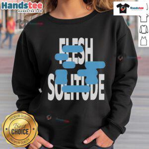 Official Narrow Head Flesh Solitude Sweatshirt in black, featuring a stylish design for casual wear.