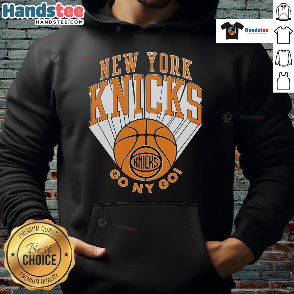 Alt Text: Official New York Knicks Go NY Go Hoodie in vibrant blue, featuring team logo and stylish design for fans.