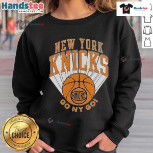 Official New York Knicks Go NY Go Sweatshirt featuring team colors and logo, perfect for fans and game day wear.