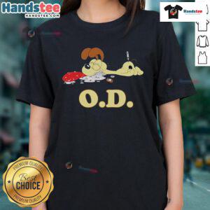Official Odie O.D. Ladies Tee featuring a stylish design, perfect for casual wear and fans of Odie merchandise.