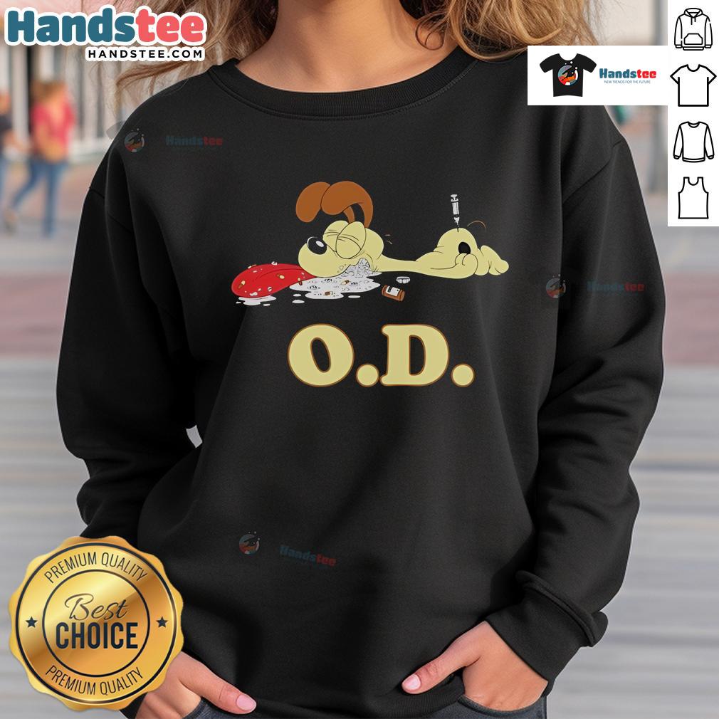Official Odie O.D. Sweatshirt featuring a vibrant design, perfect for casual wear and fans of the Odie character.