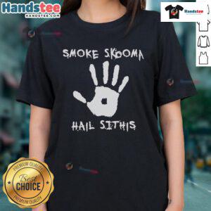 Official Smoke Skooma Hail Sithis Ladies Tee featuring unique design and comfortable fit for fans of the Elder Scrolls.