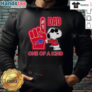 Awesome Snoopy Buffalo Bills 1 DAD hoodie featuring unique design, perfect for fans and fathers who love football style.