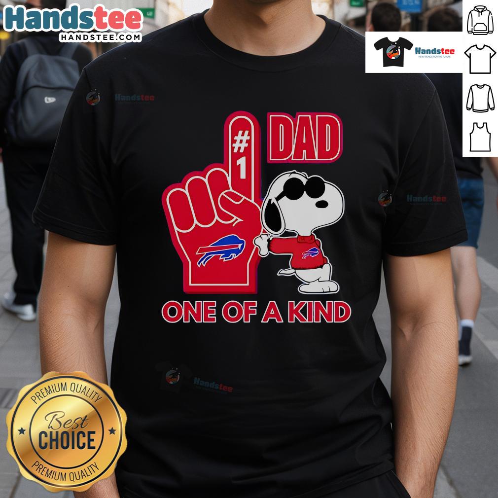 Awesome Snoopy Buffalo Bills Dad T-Shirt featuring a unique design perfect for sports-loving fathers.
