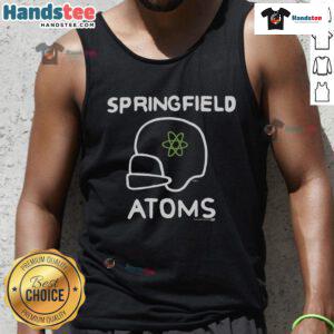 Alt Text: Stylish Springfield Atoms tank top featuring The Simpsons characters, perfect for fans and casual wear.
