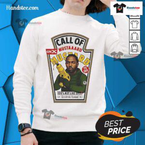 Funny Diddy Call of Mustard sweatshirt with vibrant graphics, perfect for humor and style enthusiasts.