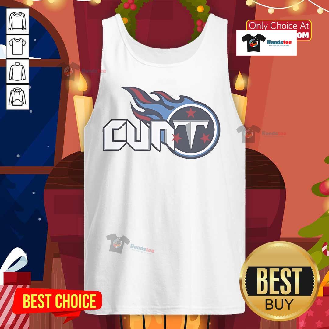 Funny Tennessee Titans tank top featuring humorous graphic, perfect for game day and showing team spirit.