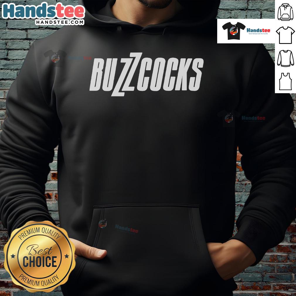 Alt Text: Good Buzzcocks Logo Hoodie featuring a stylish design, perfect for fans of the iconic band Buzzcocks.