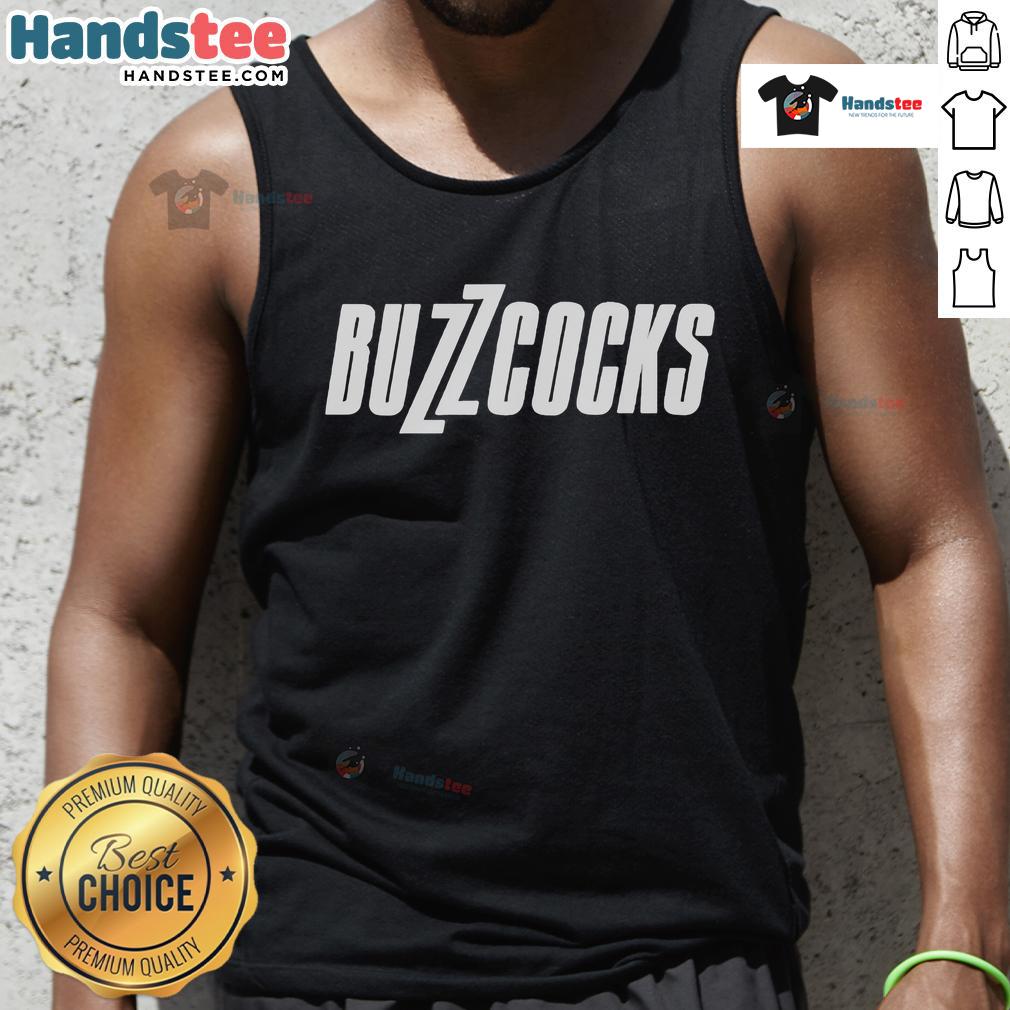 Good Buzzcocks logo tank top featuring a bold design, perfect for music fans and casual wear.