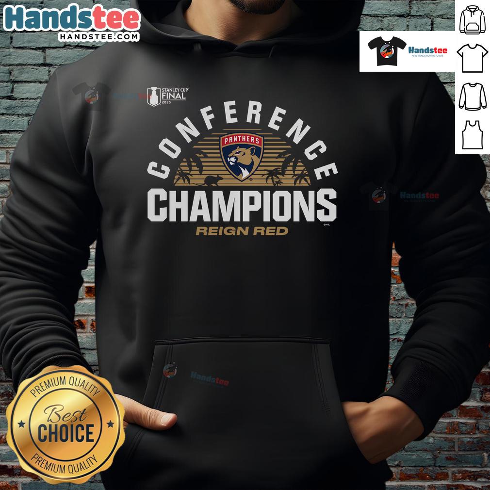 Good Florida Panthers 2025 Eastern Conference Champions hoodie showcasing team pride and local hometown spirit.