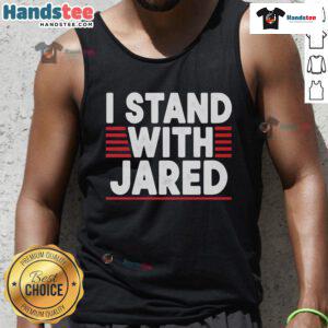 Good I Stand With Jared Palmgren tank top featuring bold graphic design, perfect for fans and supporters.