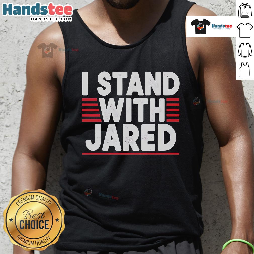 Good I Stand With Jared Palmgren tank top featuring bold graphic design, perfect for fans and supporters.