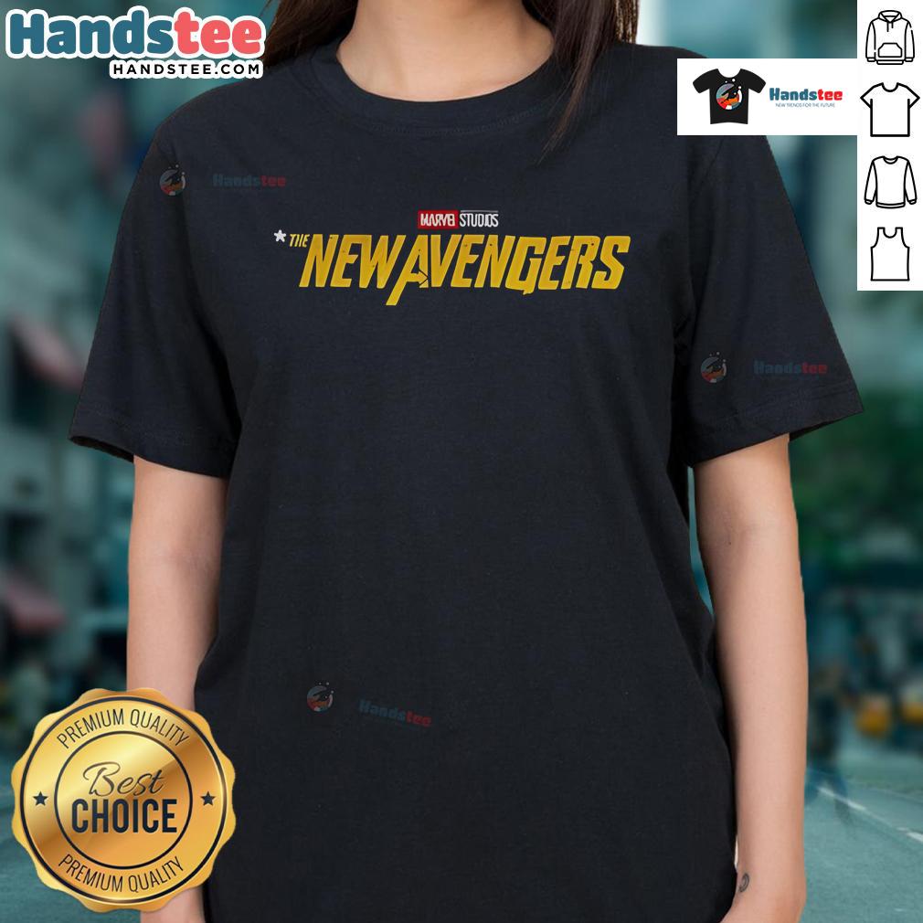 Good Marvel Thunderbolts The New Avengers Movie logo on a ladies tee, showcasing vibrant colors and iconic design.