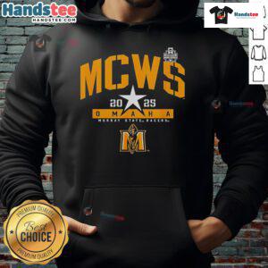 Good Murray State Racers College World Series 2025 MCWS hoodie featuring team colors and logo, perfect for fans.