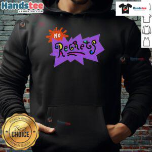Good No Regrets Scribble Hoodie in vibrant colors, featuring a unique scribble design for a casual, stylish look.