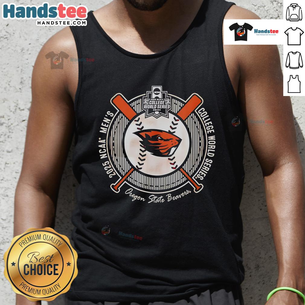 Good Oregon State Beavers College World Series 2025 baseball NCAA tank top, featuring team colors and logo design.