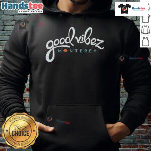 Good Vibez Monterey hoodie in vibrant colors, perfect for casual wear and showcasing laid-back California style.