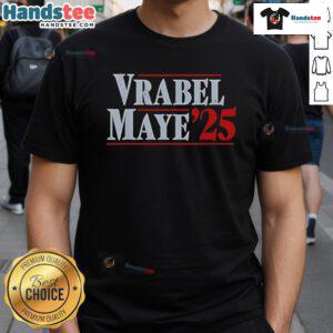 Good Vrabel Maye '25 T-Shirt featuring bold graphics and vibrant colors, perfect for fans of college football apparel.